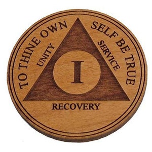 AA Medallion, Alcoholics Anonymous Sobriety Coin, Recovery Anniversary Medallion, Sober Gifts for Sponsors and Sponsees