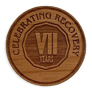 Personalized Celebrating Recovery Birthday Token, Recovery Anniversary Coins and Medallions