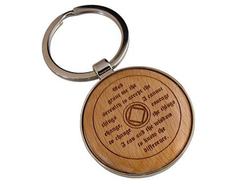 Personalized NA Key Tag, Narcotics Anonymous Anniversary Keychain, Custom 12 Step Clean Time Recovery Gifts image 2