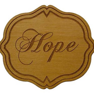 HOPE Refrigerator Magnet | 12 Step Recovery Slogans | Wooden Mini Plaques | Gift Ideas for Alcoholics, Sponsors, Sponsees