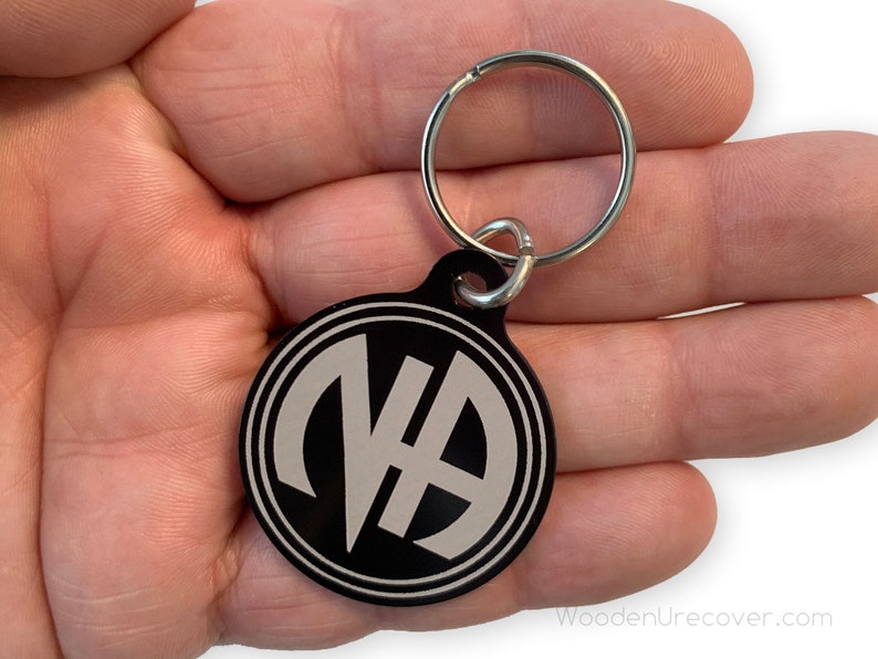 NA Key Tag Narcotics Anonymous Anodized Aluminum Key Chain Etsy