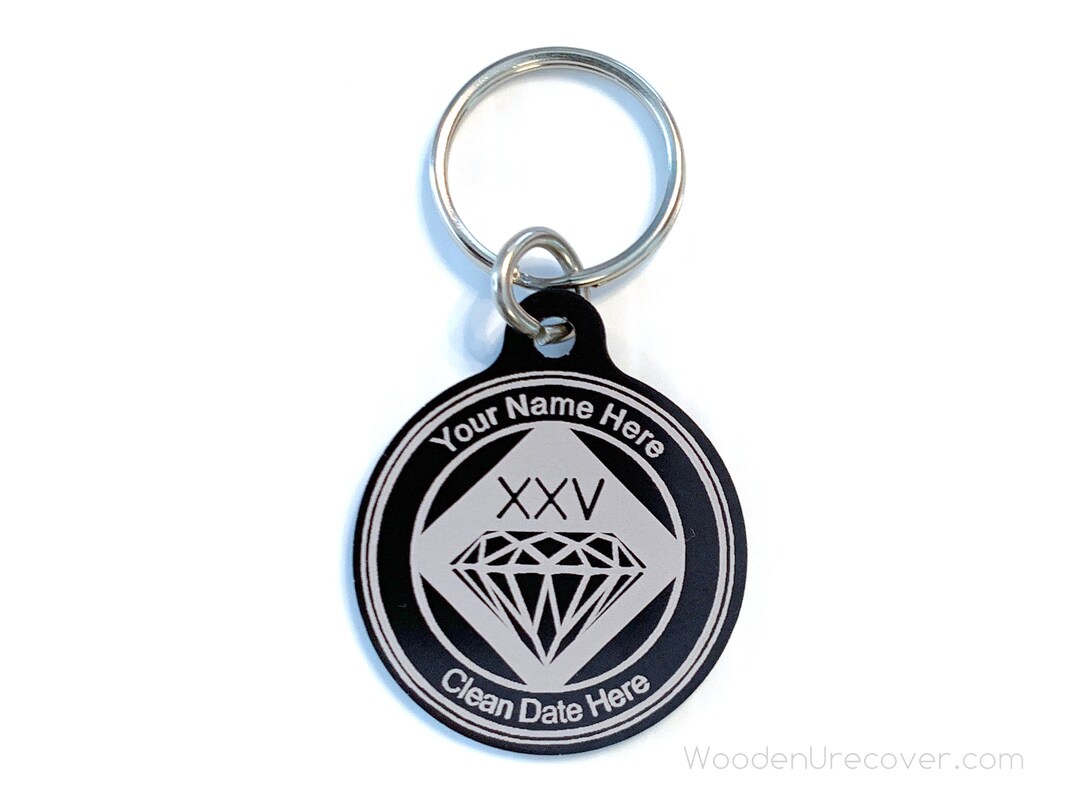 Na Keychains Personalized NA Birthday Key Ring, Anodized Aluminum Narcotics ...