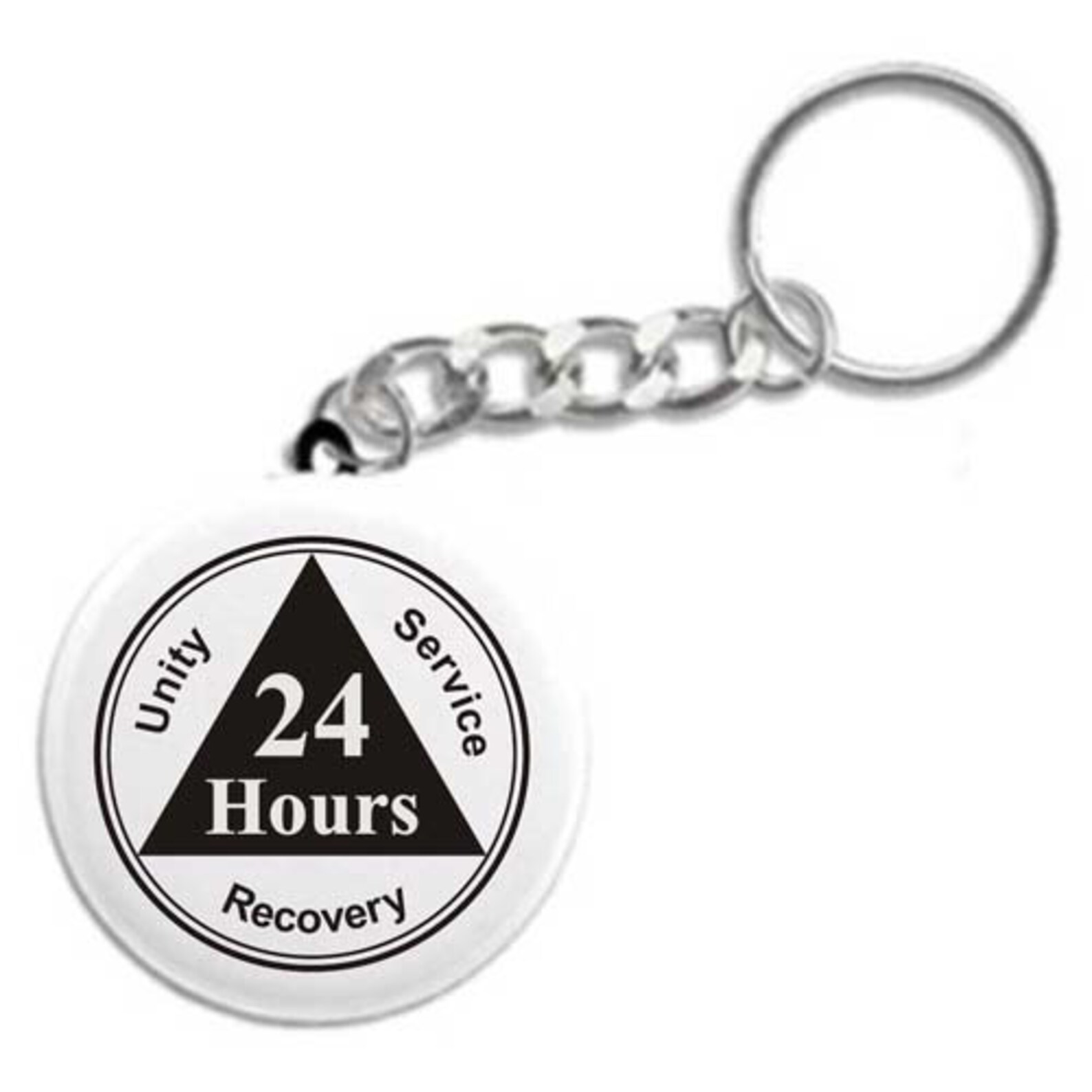 Alcoholics Anonymous 24 Hour Pinback Button / AA Medallion Keychains ...