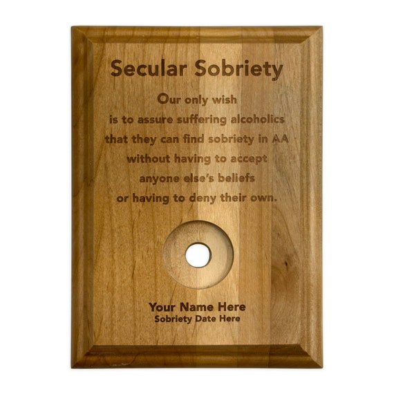 20 Space Medallion Holder, Personalized Serenity Prayer Recovery Chip  Holder Display Plaque A Perfect Way to Display Your AA or NA Coins 