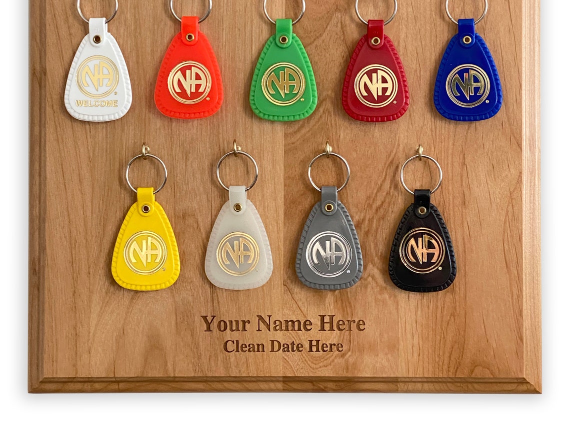 Narcotics Anonymous Key Fob Display Personalized No Matter Etsy