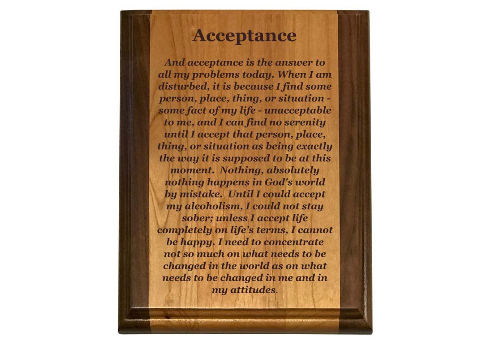Acceptance is the answer big book acceptance was the answer