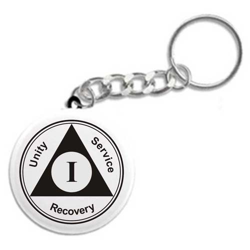 AA Birthday Button Style Keychains & Pinback Buttons / Alcoholics ...