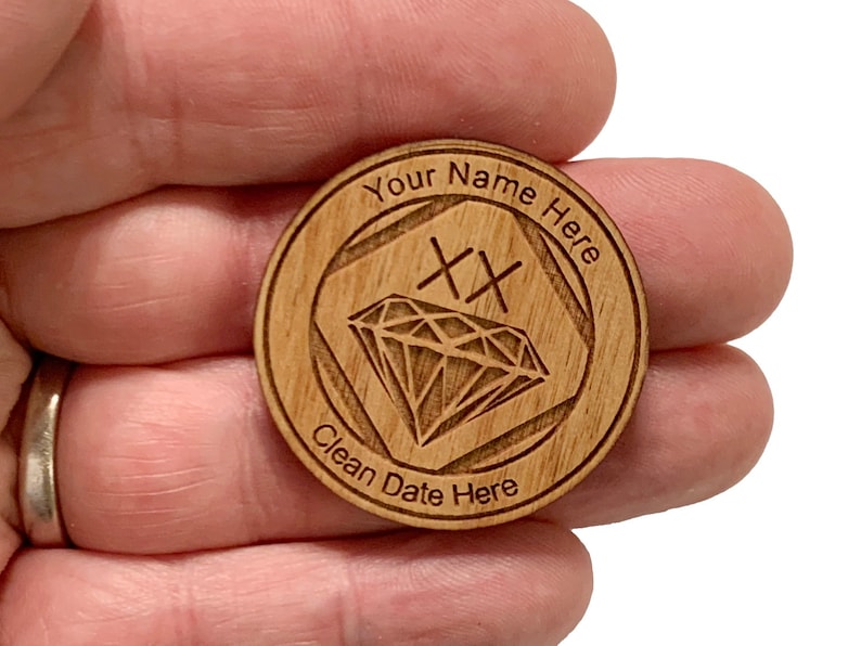 Narcotics Anonymous Stealie Recovery Token NA Clean Time Anniversary Gift Unique 12 Step Gifts NA Grateful I/'m Not Dead Medallion