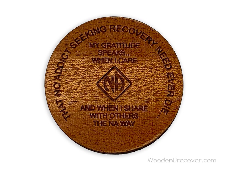 NA Wooden Medallion Narcotics Anonymous Anniversary Token - Etsy UK