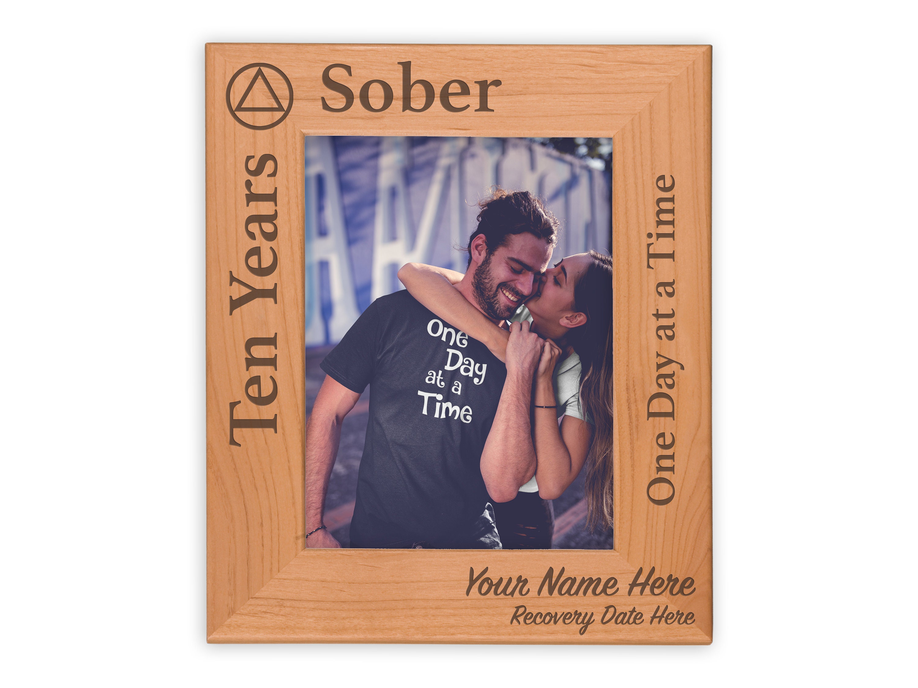 AA Sobriety Anniversary Personalized Picture Frame Gifts for Etsy