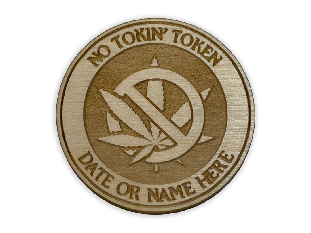 MA No Tokin' Token | Addiction Recovery Medallions for Marijuana ...