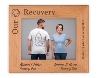 Custom Picture Frame for Couples in NA, It&#39;s Better When We&#39;re Together! Personalized Gift for Narcotics Anonymous Members
