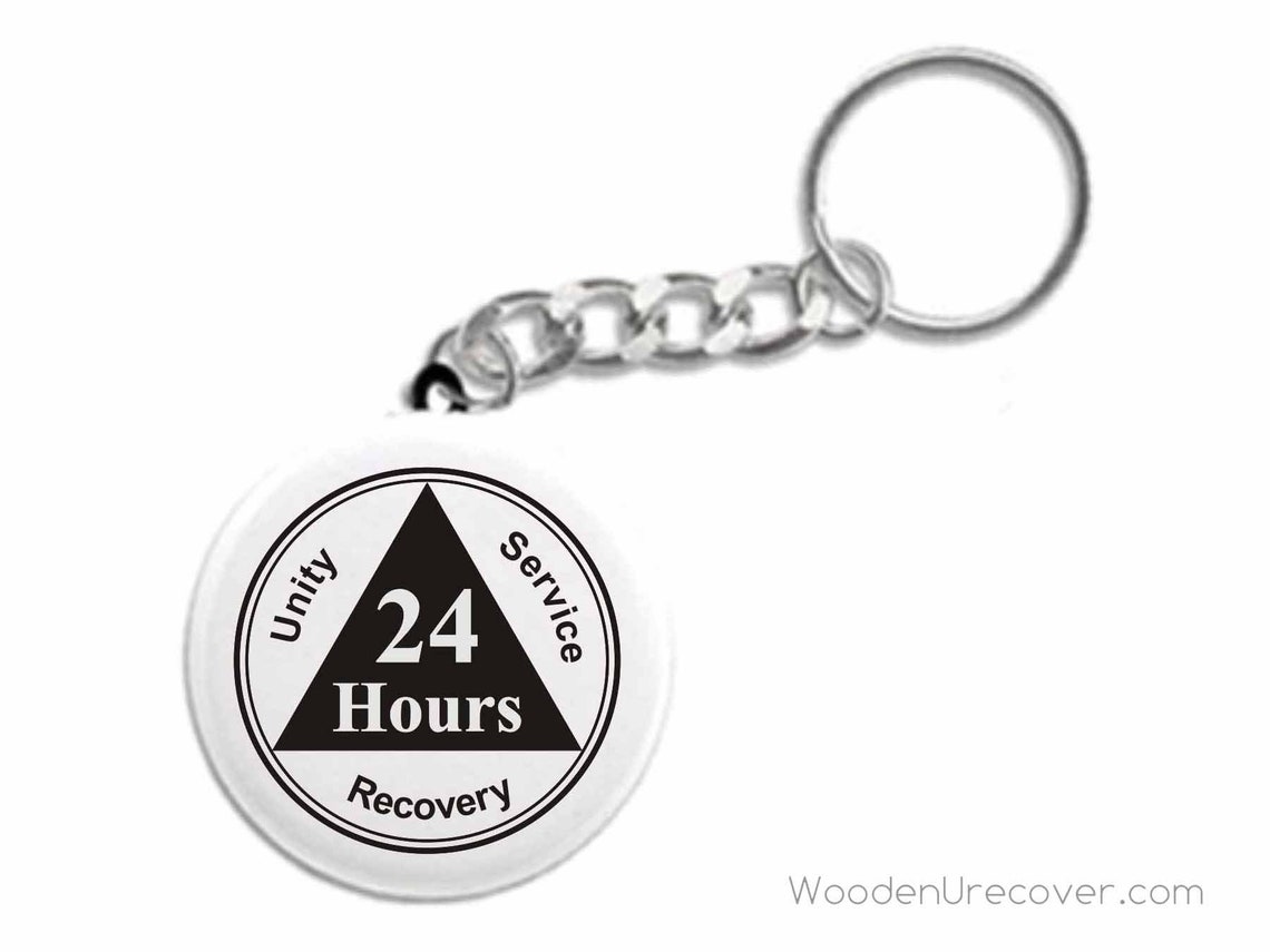 Alcoholics Anonymous 24 Hour Keychain AA Medallion | Etsy