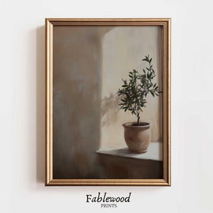 Olive Tree Print: Vintage Botanical Art, Mediterranean Decor (Digital Download)