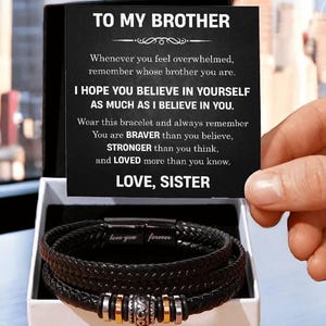 Gift for Brother, Remember Whose Brother You Are, Inspirational Bracelet, Birthday