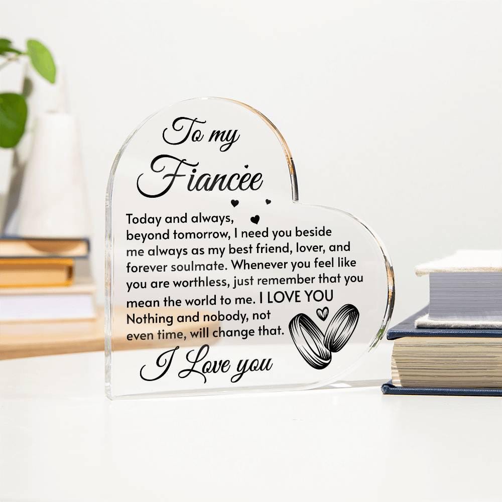 Romantic Acrylic Heart Plaque For Girlfriend – Birthday, Anniversary, Or Just Because Gift