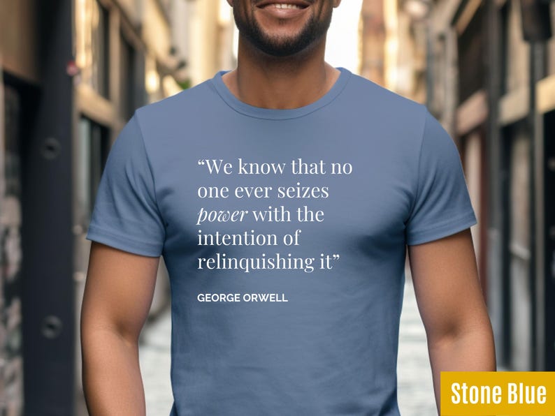 Camiseta con cita de George Orwell / Camiseta de literatura distópica de 1984 imagen 6