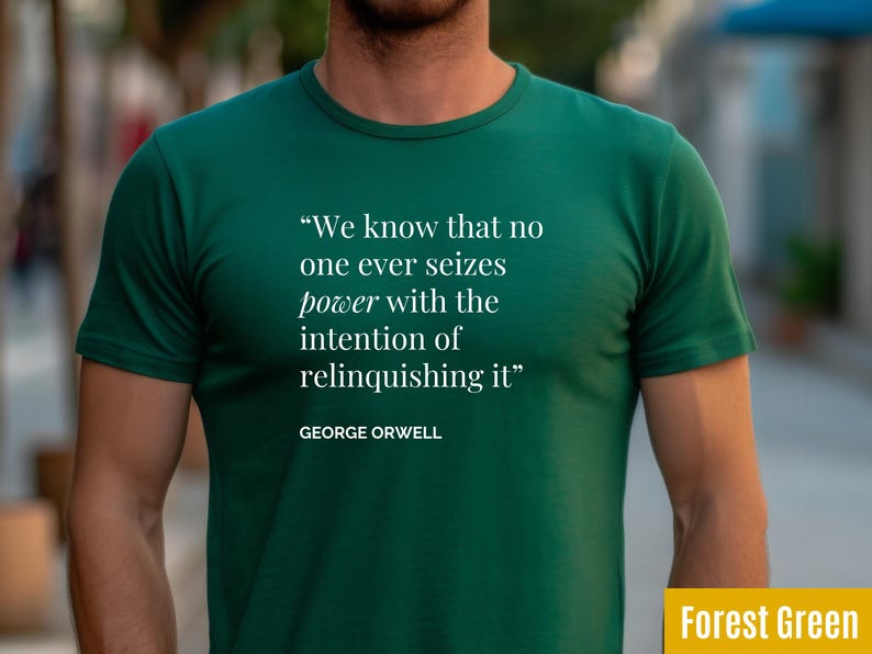Camiseta con cita de George Orwell / Camiseta de literatura distópica de 1984 imagen 4