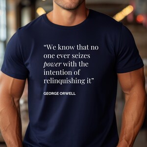 Camiseta con cita de George Orwell / Camiseta de literatura distópica de 1984 imagen 7