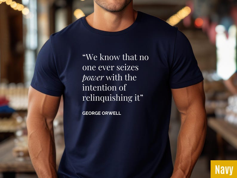 Camiseta con cita de George Orwell / Camiseta de literatura distópica de 1984 imagen 7