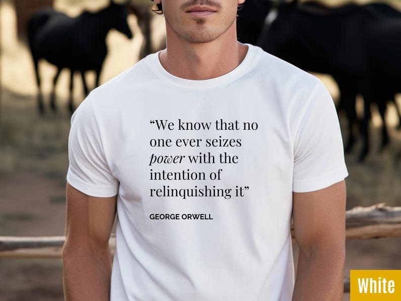 Camiseta con cita de George Orwell / Camiseta de literatura distópica de 1984 imagen 8