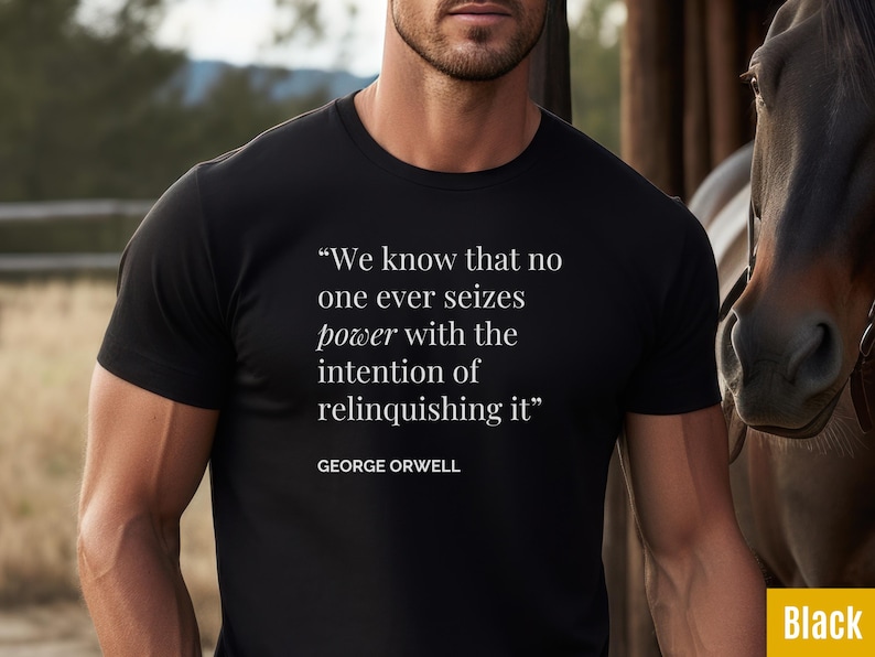 Camiseta con cita de George Orwell / Camiseta de literatura distópica de 1984 imagen 3
