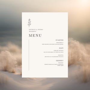 Modelo || Menu de jantar definido