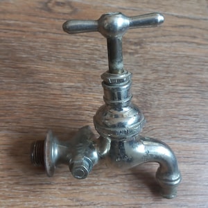 Rubinetto dell'acqua vintage in ottone: rubinetto rustico da fattoria, filettatura da 1/2".