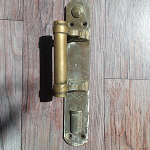 Manija de puerta de latón vintage - herrajes para puertas corredizas - tirador de puerta de granero rústico