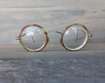 Vintage ronde bril uit de jaren 1950: uniseks medische bril uit het midden van de eeuw