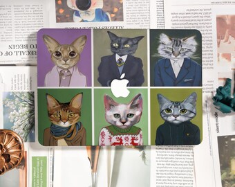 Different Cats,Case for New MacBook Pro 14 Pro A2442 Pro 16 A2991,Matte Hard Case 2025 2024 2022 A3113 A2337 A2681 Leopard,Protective Cover