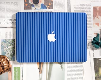 Navy Blue Stripes,Case for New MacBook Neo Pro 14 Pro 16 A3426/3427/3428/3429,Matte Hard Case 26/25/24/22 Leopard,Protective Cover