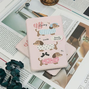 Weenie Puppies,Kindle case,Kindle cover,Paperwhite case 12th gen,11th gen,All new Kindle cover,Kindle Oasis case,Kindle case with auto wake