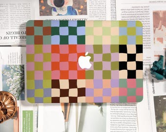 Colorful Checkered,Case for New MacBook Neo Pro 14 Pro 16 A3426/3427/3428/3429,Matte Hard Case 26/25/24/22 Leopard,Protective Cover