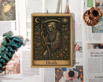 Death Tarot Card,iPad Case with PenSlot for iPad 10/9/8,Pro 2024 11" 13" A16,Air6/7,iPad Mini 6/7 Case,Customized iPad Case Gift,iPad Cover
