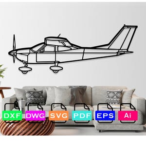 Cessna 177B Airplane Laser Cut Dxf Files, Vector Files, Laser cutting Files, DXF Dwg Ai SVG Pdf EPS Files, Digital Files