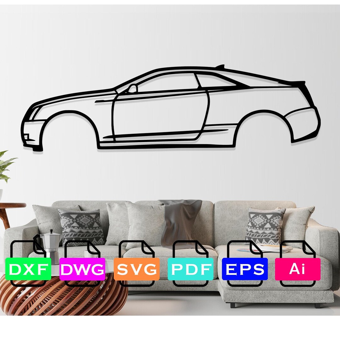 CTS V Car Laser Cut Dxf Files, Vector Files, Laser Cutting Files, DXF ...