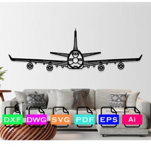 Boeing 747 Airplane Laser Cut Dxf Files, Vector Files, Laser cutting Files, DXF Dwg Ai SVG Pdf EPS Files, Digital Files