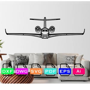Cessna Citation X Airplane Laser Cut Dxf Files, Vector Files, Laser cutting Files, DXF Dwg Ai SVG Pdf EPS Files, Digital Files