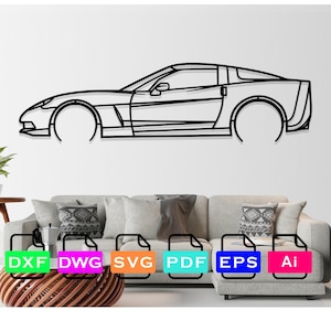 C5 Car Laser Cut Dxf Files, Vector Files, Laser cutting Files, DXF Dwg Ai SVG Pdf EPS Files, Digital Files