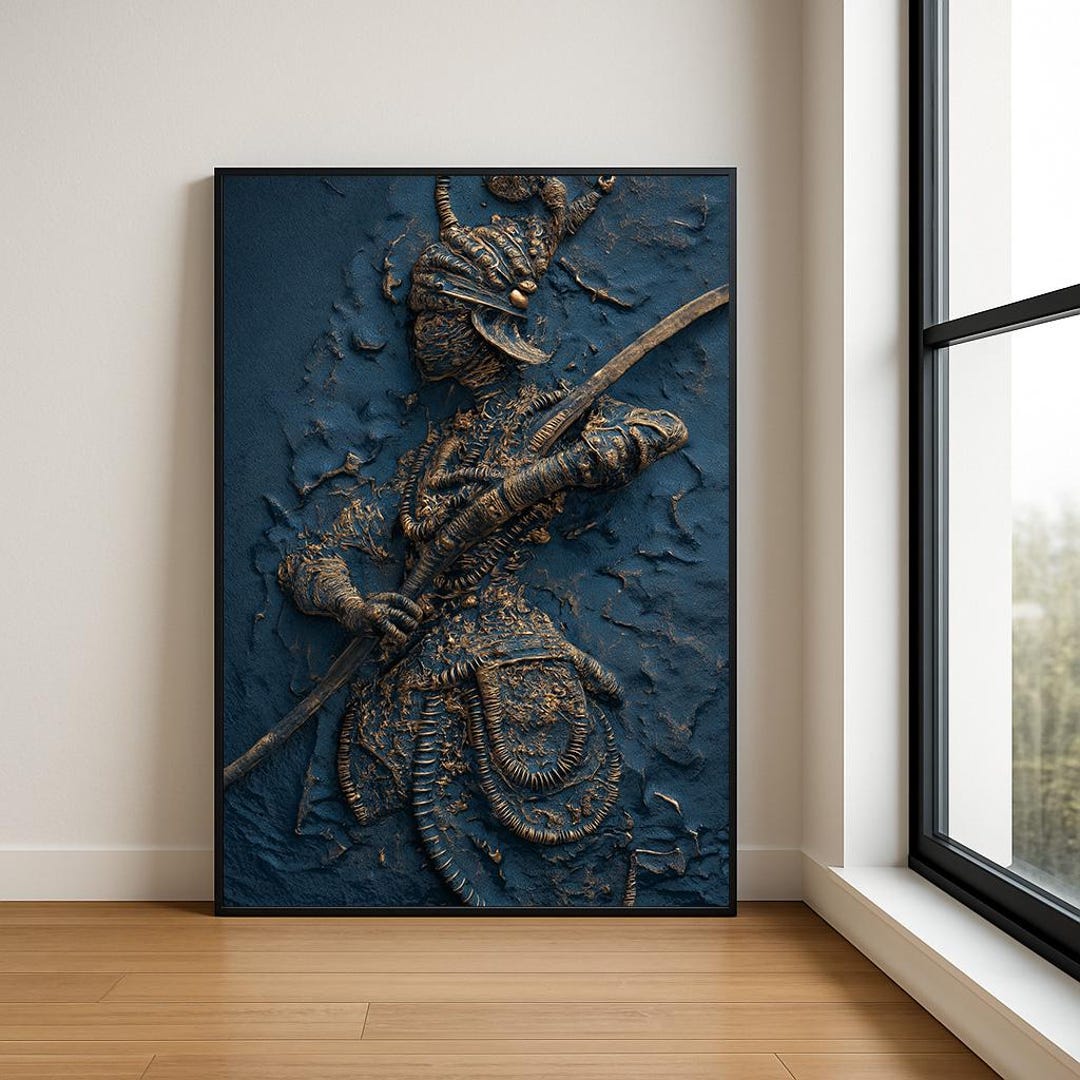 Magician Wall Art Print – Abstract Wizard in Mystic Fantasy Painting - Etsy