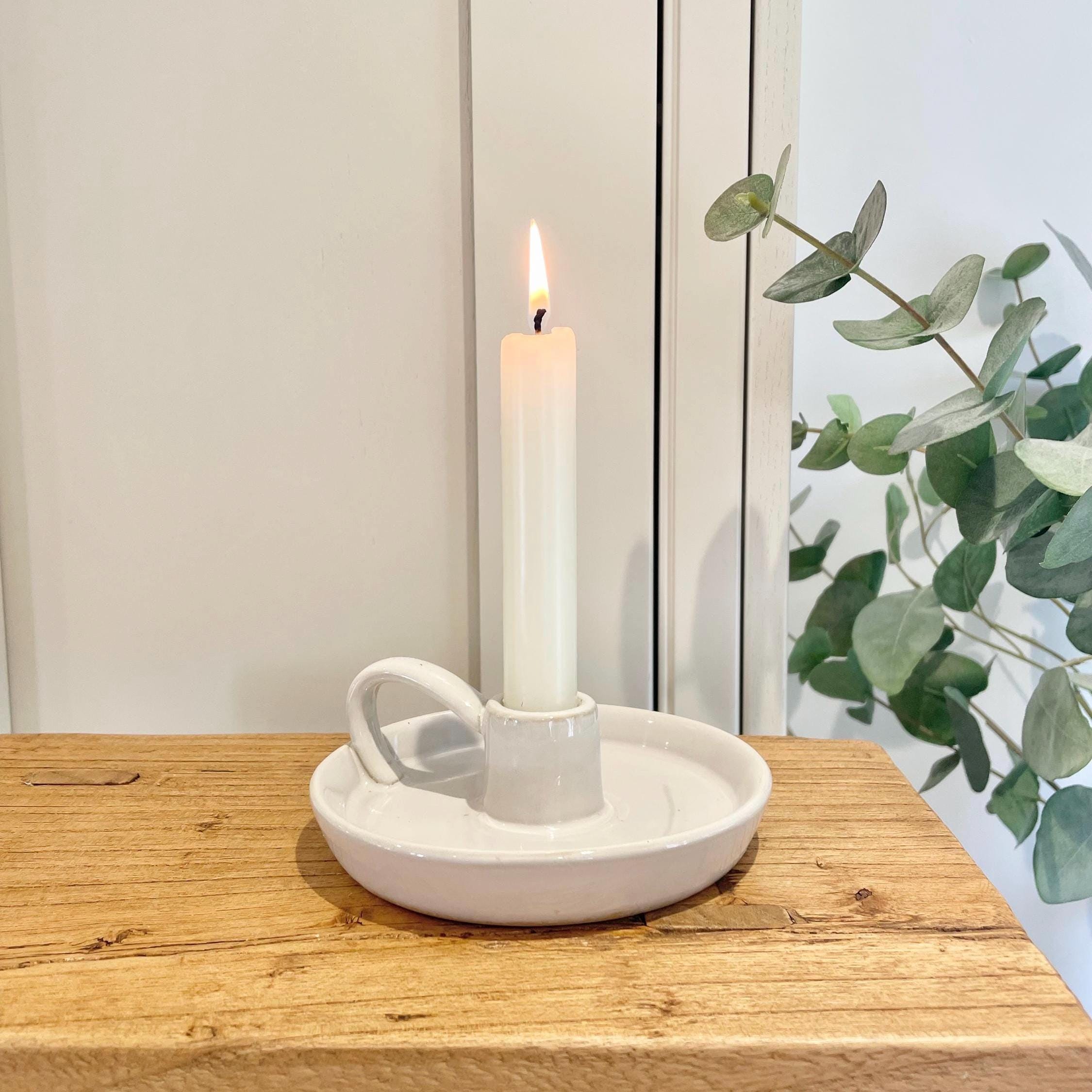 Vintage Ceramic Candlesticks - Etsy UK