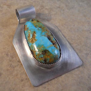 Royston Ribbon Turquoise Sterling Pendant