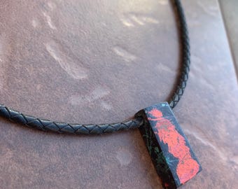 Sonora Sunrise Rectangular Block Pendant Necklace