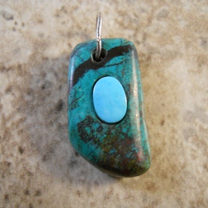 Sonora Sunrise Cripple Creek Turquoise Pendant