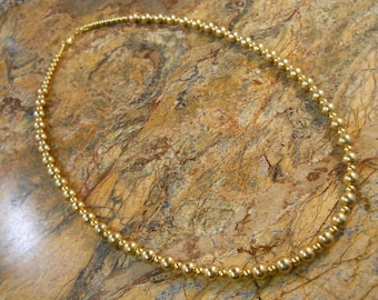 Gold-Filled Bead Necklace 20"