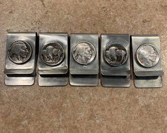 Buffalo Nickel Stainless Steel Money Clip