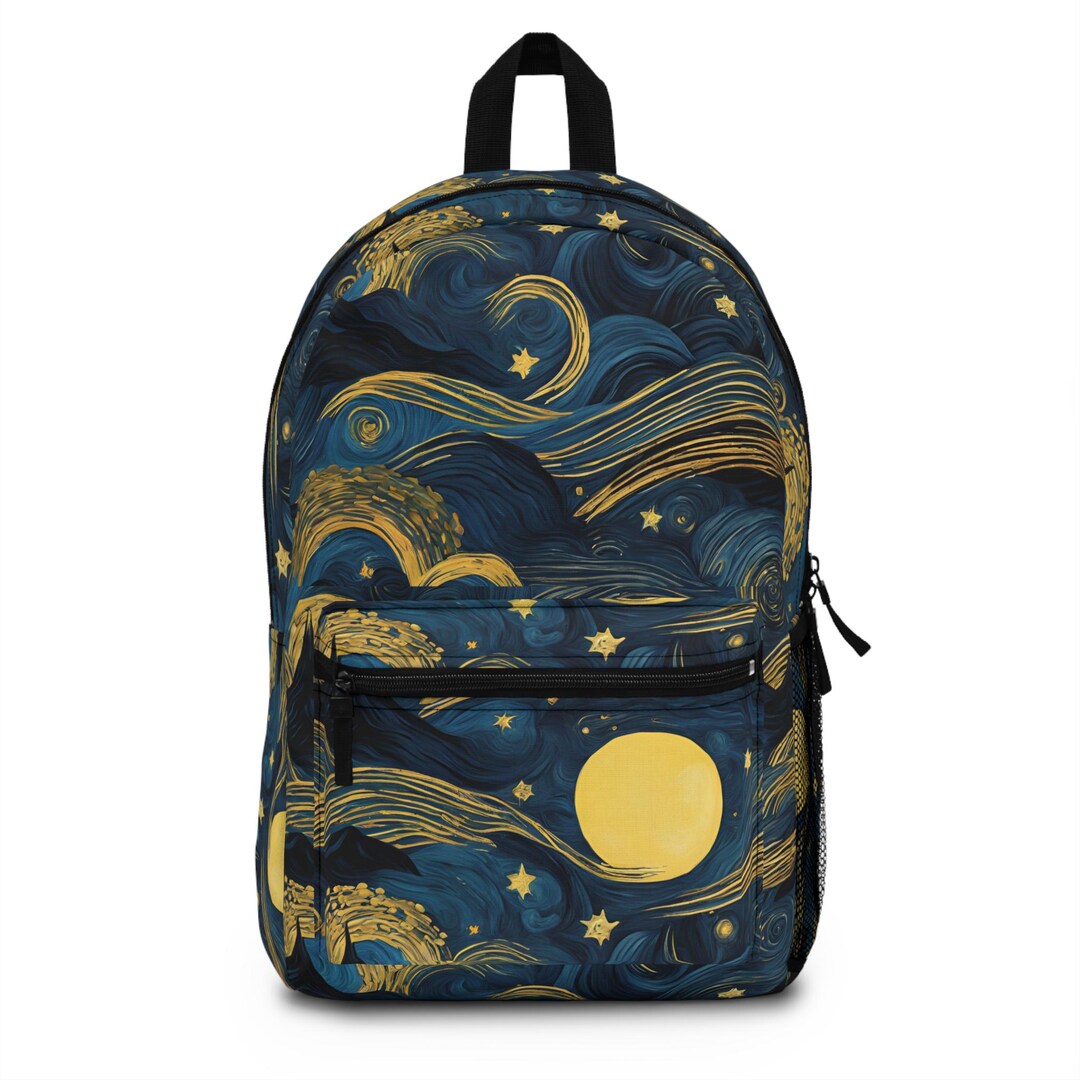 Starry Night Backpack, Unique Art Backpack, Perfect for Students, Gift ...