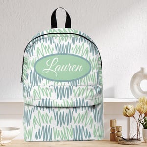 Sac à dos classique personnalisé avec nom personnalisé Sac à dos décontracté Sac de voyage scolaire Cadeau respectueux de l'environnement Cartable étudiant Sac d'école pour filles