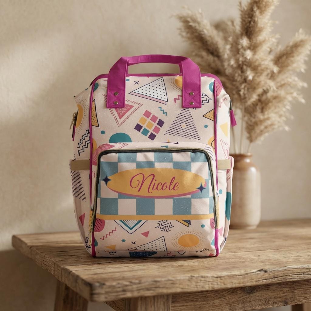 90s Pink Backpack - Etsy UK display picture 3